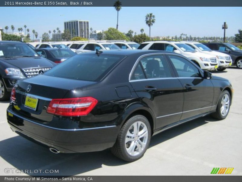 Black / Black 2011 Mercedes-Benz E 350 Sedan