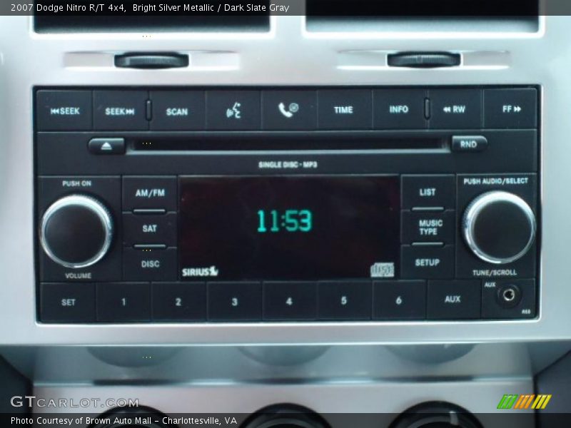 Bright Silver Metallic / Dark Slate Gray 2007 Dodge Nitro R/T 4x4