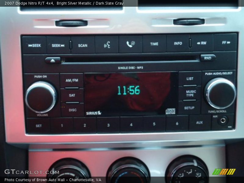 Bright Silver Metallic / Dark Slate Gray 2007 Dodge Nitro R/T 4x4