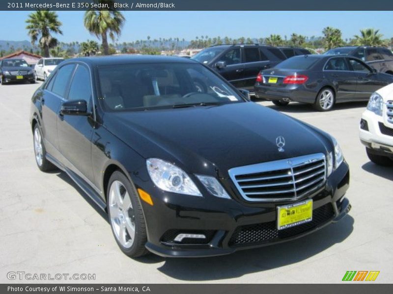Black / Almond/Black 2011 Mercedes-Benz E 350 Sedan