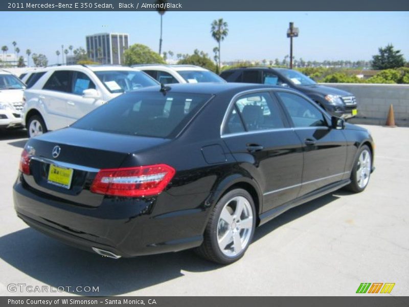 Black / Almond/Black 2011 Mercedes-Benz E 350 Sedan