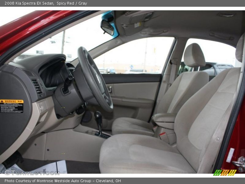 Spicy Red / Gray 2008 Kia Spectra EX Sedan