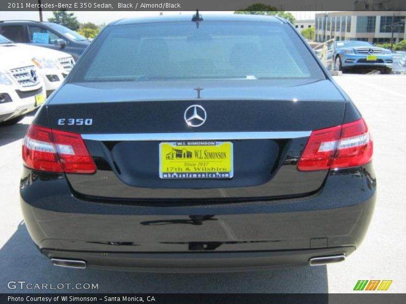 Black / Almond/Black 2011 Mercedes-Benz E 350 Sedan