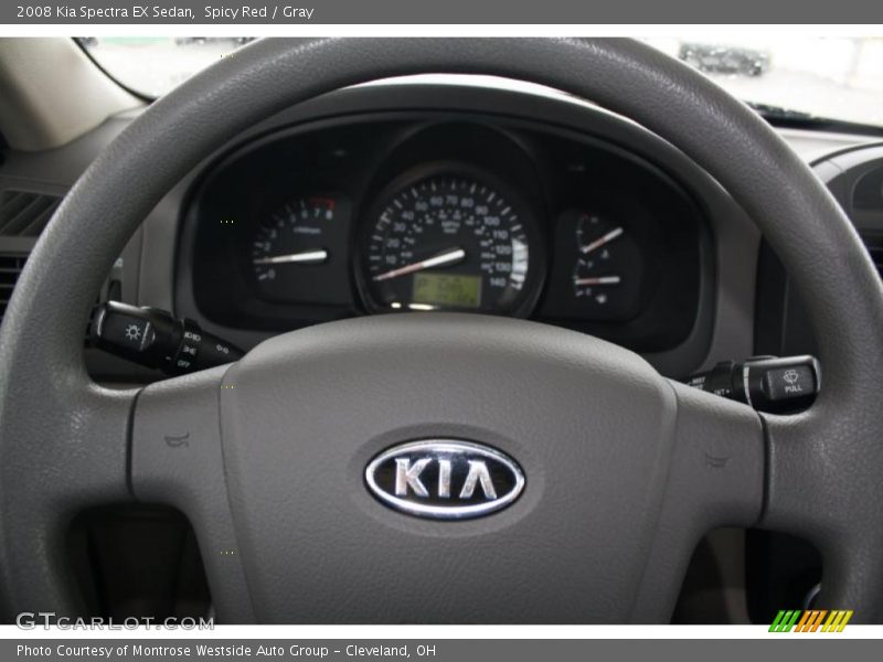 Spicy Red / Gray 2008 Kia Spectra EX Sedan
