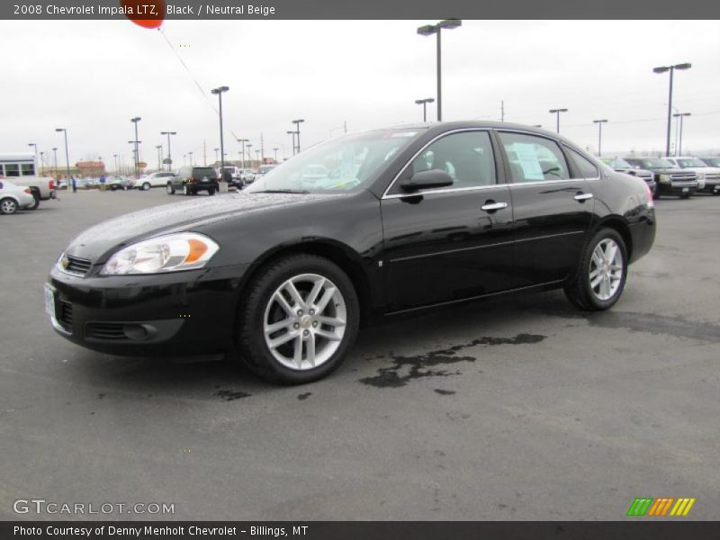 Black / Neutral Beige 2008 Chevrolet Impala LTZ