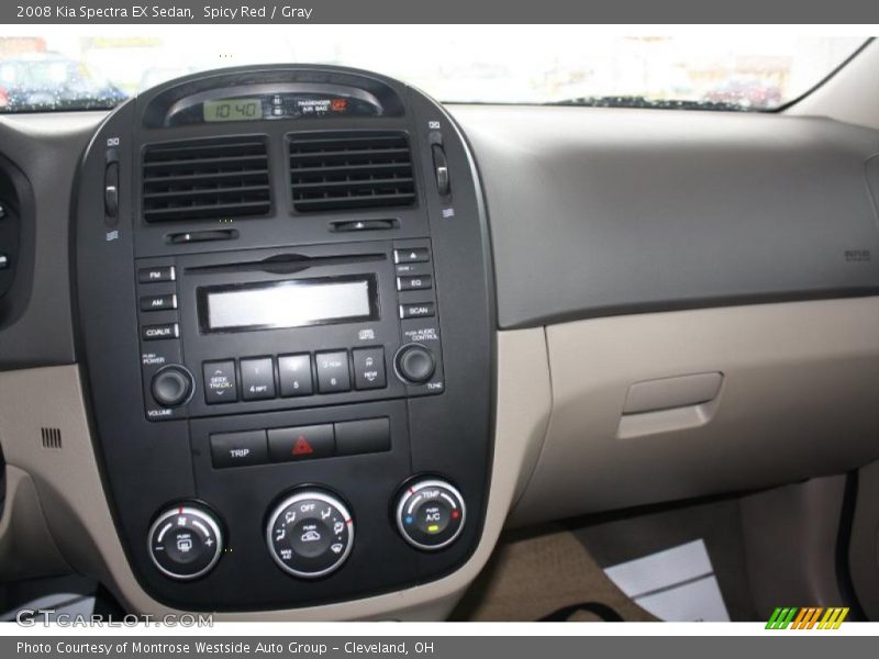 Spicy Red / Gray 2008 Kia Spectra EX Sedan