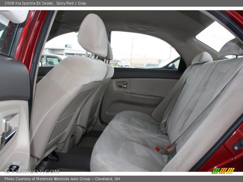 Spicy Red / Gray 2008 Kia Spectra EX Sedan