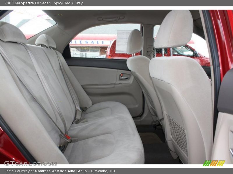 Spicy Red / Gray 2008 Kia Spectra EX Sedan