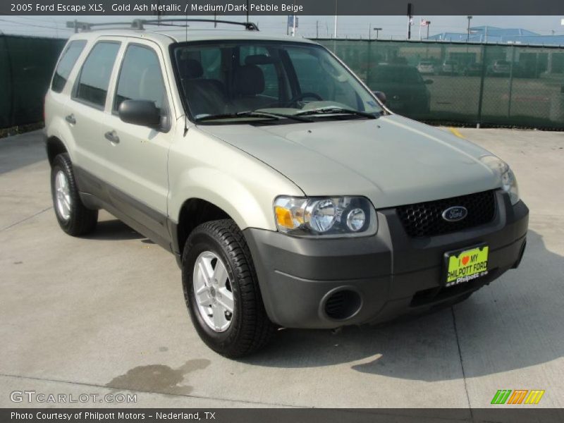Gold Ash Metallic / Medium/Dark Pebble Beige 2005 Ford Escape XLS