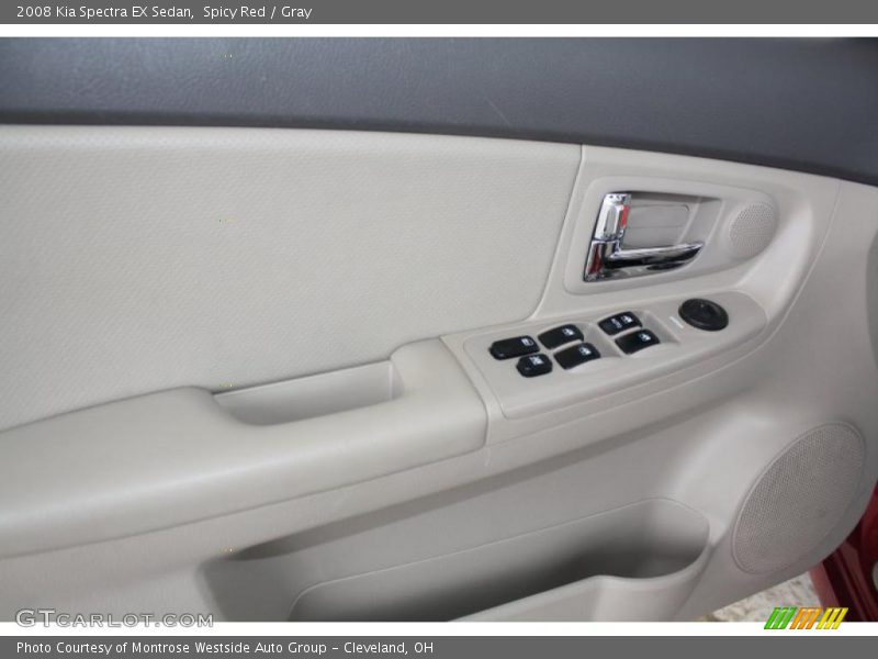 Spicy Red / Gray 2008 Kia Spectra EX Sedan