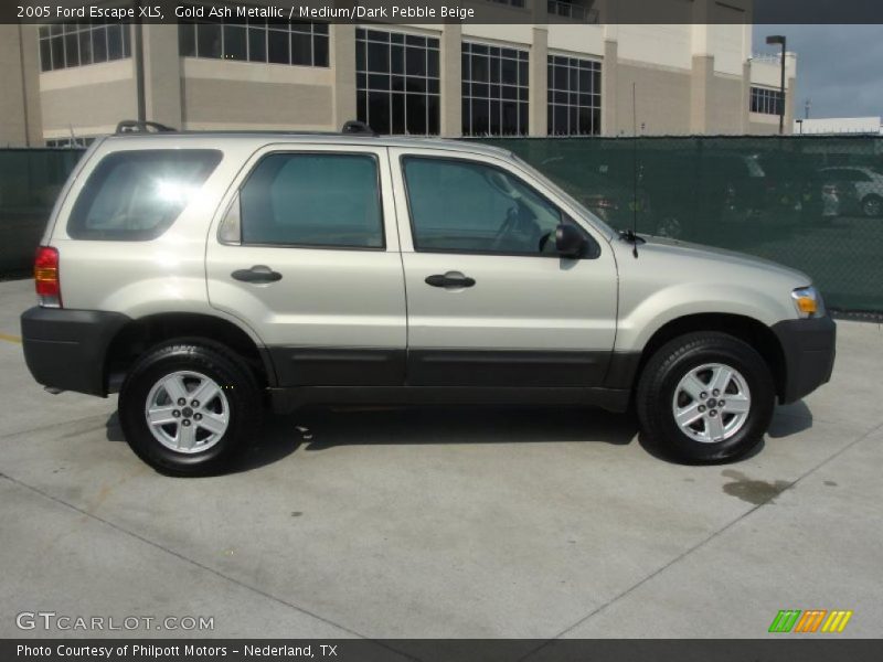 Gold Ash Metallic / Medium/Dark Pebble Beige 2005 Ford Escape XLS