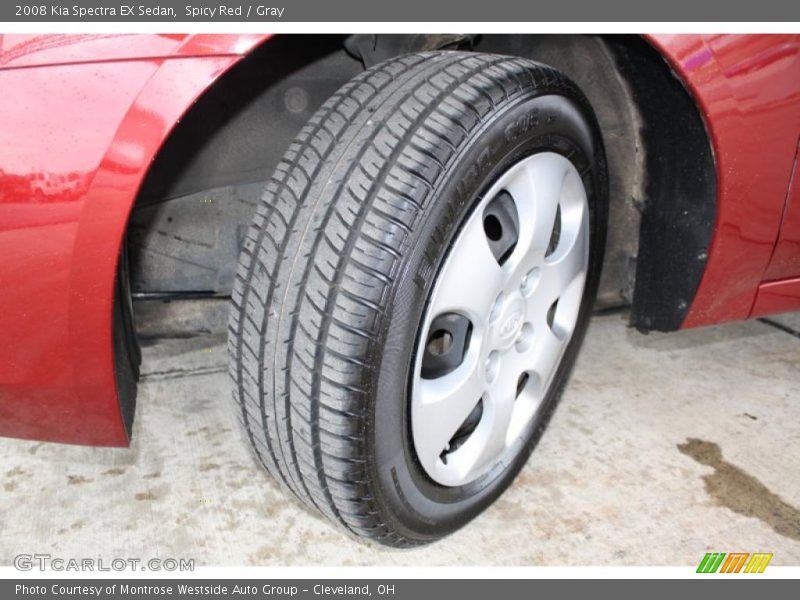 Spicy Red / Gray 2008 Kia Spectra EX Sedan