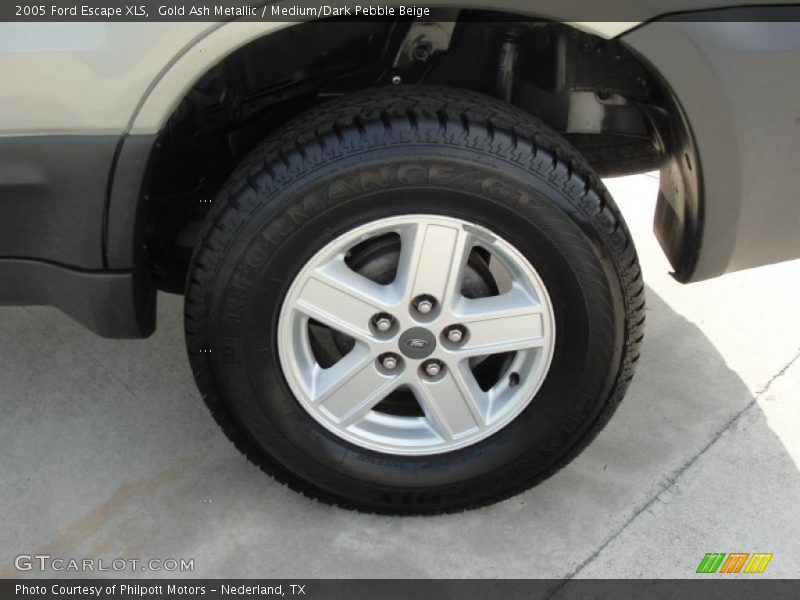 Gold Ash Metallic / Medium/Dark Pebble Beige 2005 Ford Escape XLS