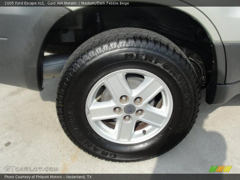 Gold Ash Metallic / Medium/Dark Pebble Beige 2005 Ford Escape XLS