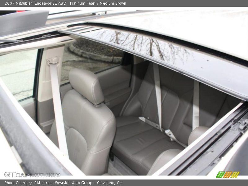 Platinum Pearl / Medium Brown 2007 Mitsubishi Endeavor SE AWD