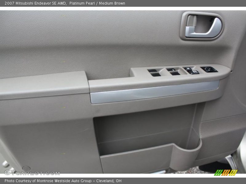 Platinum Pearl / Medium Brown 2007 Mitsubishi Endeavor SE AWD
