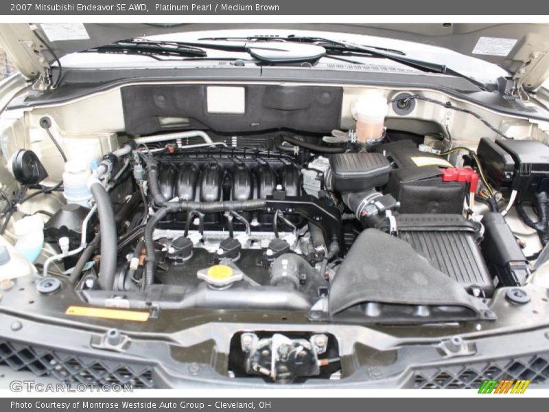 Platinum Pearl / Medium Brown 2007 Mitsubishi Endeavor SE AWD