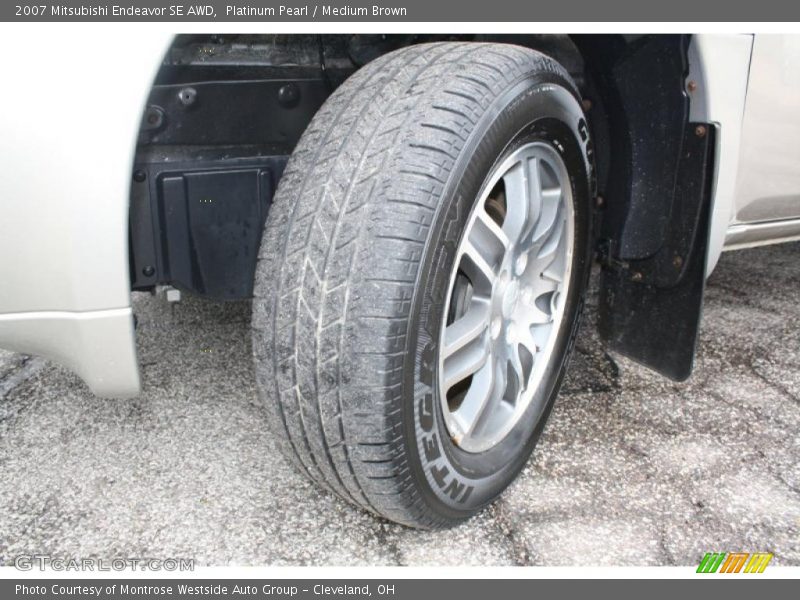 Platinum Pearl / Medium Brown 2007 Mitsubishi Endeavor SE AWD