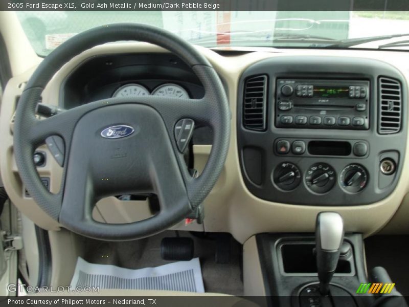 Gold Ash Metallic / Medium/Dark Pebble Beige 2005 Ford Escape XLS