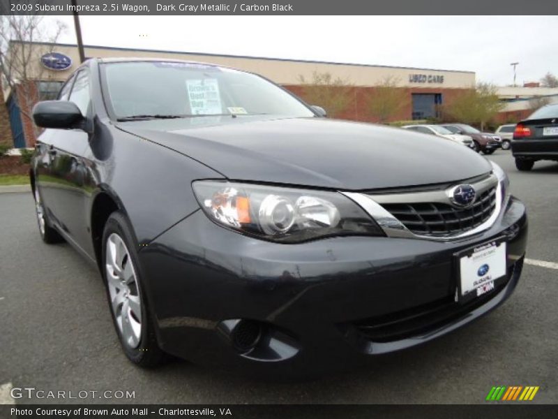 Dark Gray Metallic / Carbon Black 2009 Subaru Impreza 2.5i Wagon