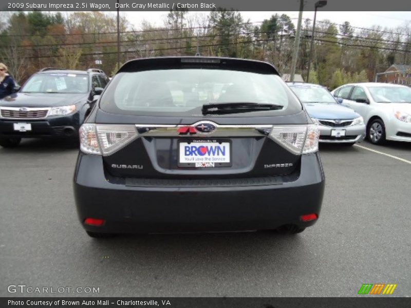 Dark Gray Metallic / Carbon Black 2009 Subaru Impreza 2.5i Wagon