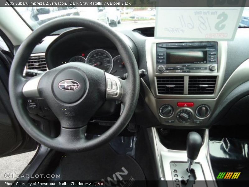 Dark Gray Metallic / Carbon Black 2009 Subaru Impreza 2.5i Wagon