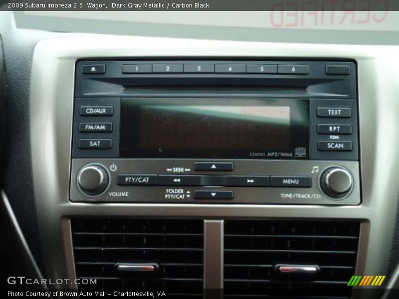 Dark Gray Metallic / Carbon Black 2009 Subaru Impreza 2.5i Wagon