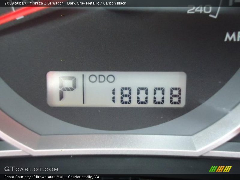 Dark Gray Metallic / Carbon Black 2009 Subaru Impreza 2.5i Wagon