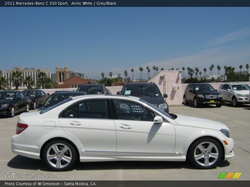 Arctic White / Grey/Black 2011 Mercedes-Benz C 300 Sport
