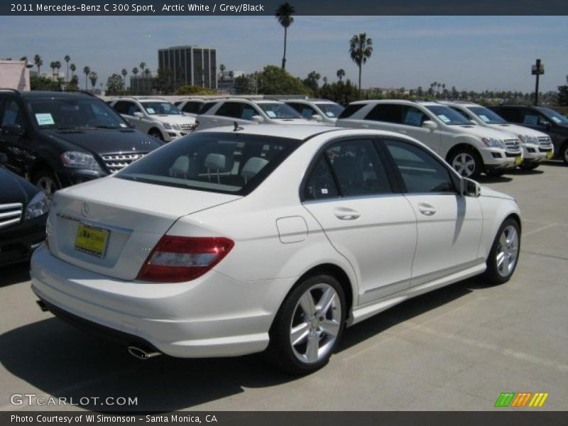 Arctic White / Grey/Black 2011 Mercedes-Benz C 300 Sport
