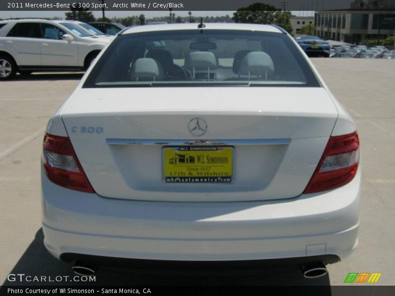 Arctic White / Grey/Black 2011 Mercedes-Benz C 300 Sport
