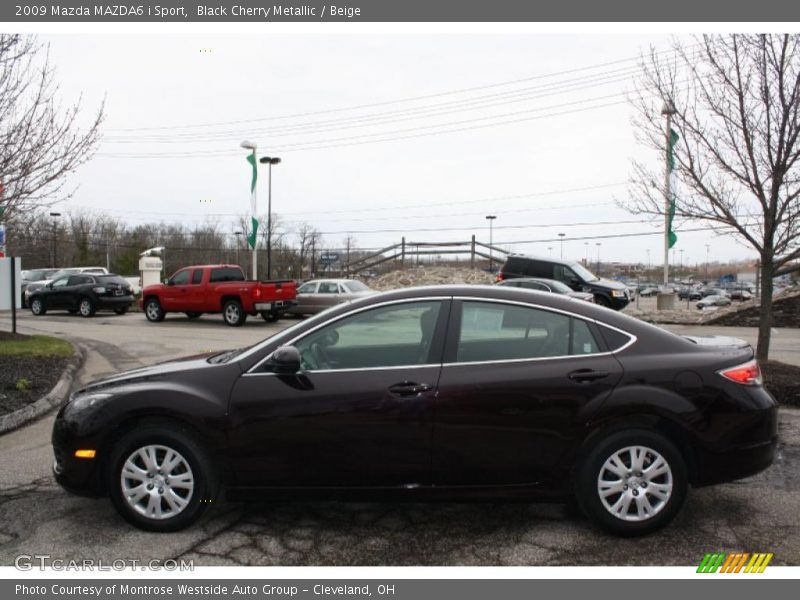 Black Cherry Metallic / Beige 2009 Mazda MAZDA6 i Sport