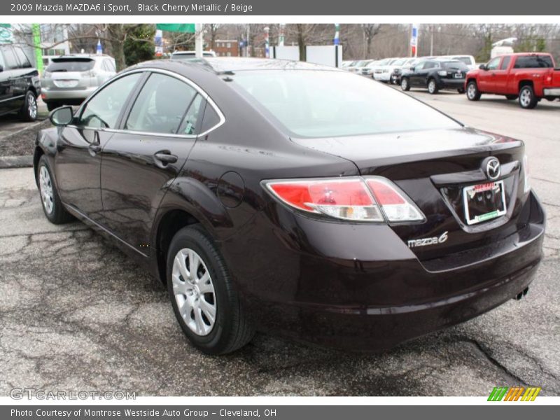 Black Cherry Metallic / Beige 2009 Mazda MAZDA6 i Sport