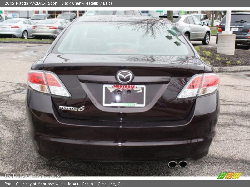 Black Cherry Metallic / Beige 2009 Mazda MAZDA6 i Sport