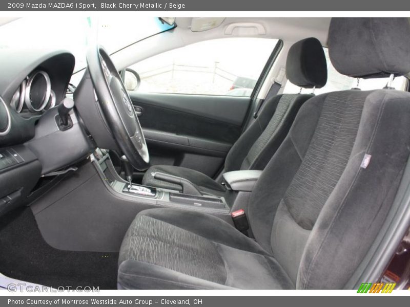 Black Cherry Metallic / Beige 2009 Mazda MAZDA6 i Sport