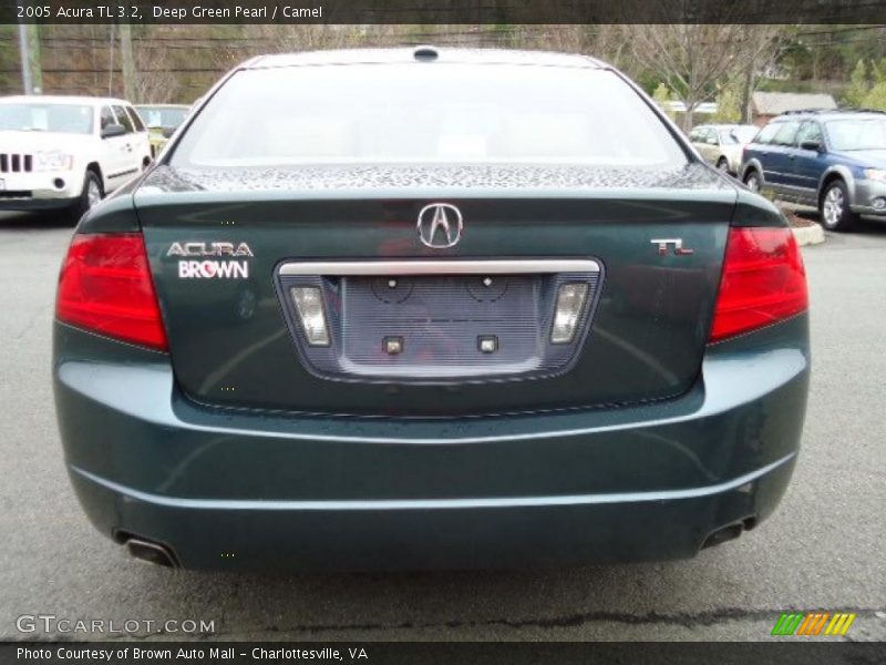 Deep Green Pearl / Camel 2005 Acura TL 3.2