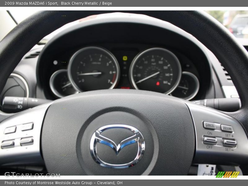 Black Cherry Metallic / Beige 2009 Mazda MAZDA6 i Sport