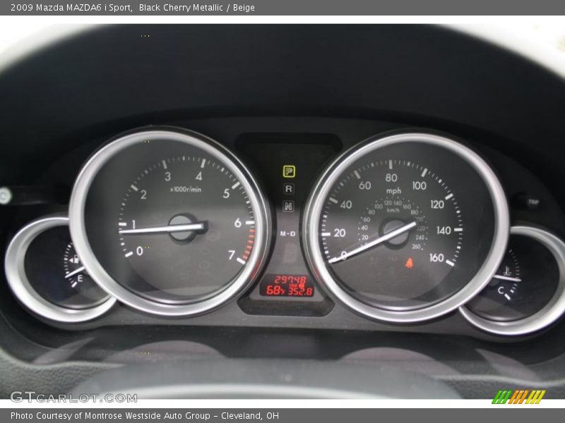 Black Cherry Metallic / Beige 2009 Mazda MAZDA6 i Sport