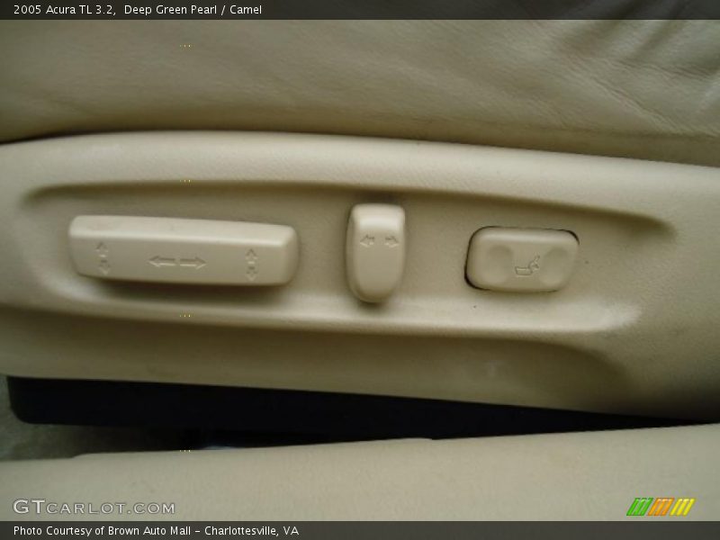 Deep Green Pearl / Camel 2005 Acura TL 3.2