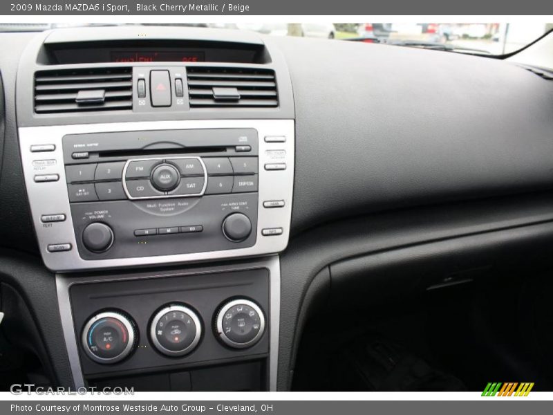 Black Cherry Metallic / Beige 2009 Mazda MAZDA6 i Sport