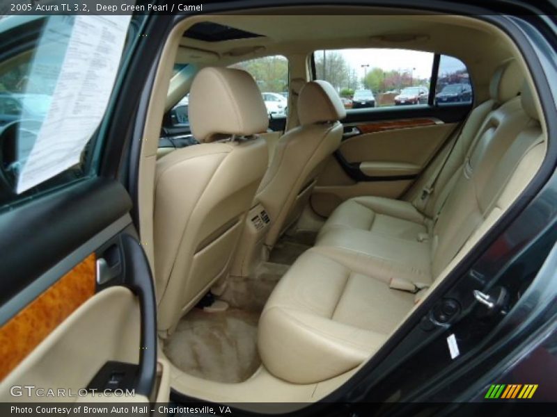 Deep Green Pearl / Camel 2005 Acura TL 3.2