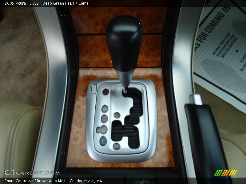 Deep Green Pearl / Camel 2005 Acura TL 3.2