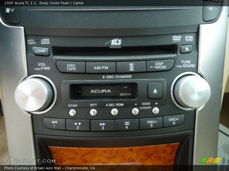 Deep Green Pearl / Camel 2005 Acura TL 3.2