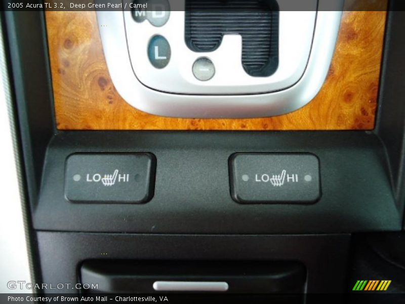 Deep Green Pearl / Camel 2005 Acura TL 3.2