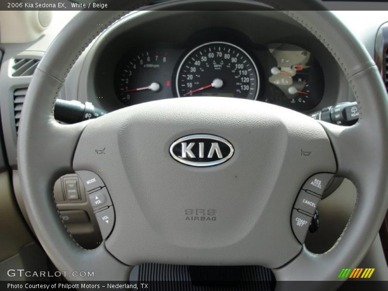 White / Beige 2006 Kia Sedona EX