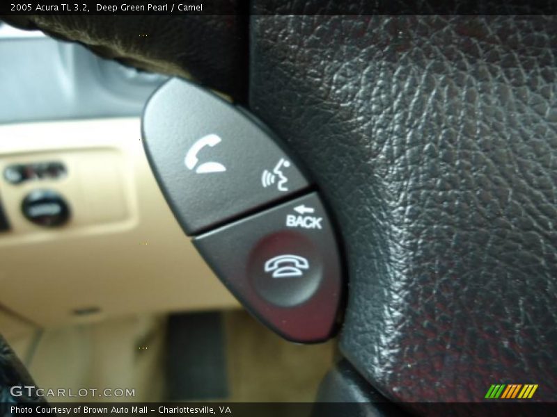 Deep Green Pearl / Camel 2005 Acura TL 3.2