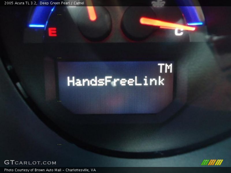Deep Green Pearl / Camel 2005 Acura TL 3.2