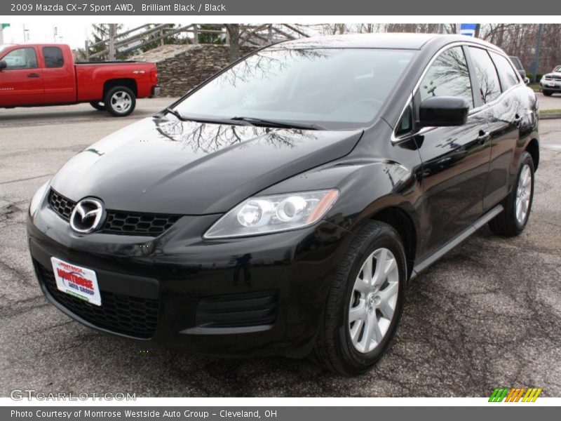 Brilliant Black / Black 2009 Mazda CX-7 Sport AWD