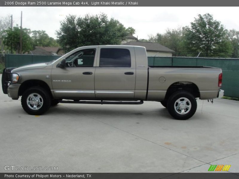 Light Khaki Metallic / Khaki 2006 Dodge Ram 2500 Laramie Mega Cab 4x4