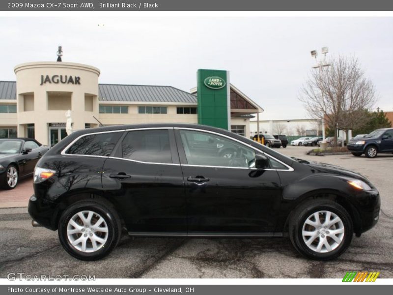 Brilliant Black / Black 2009 Mazda CX-7 Sport AWD